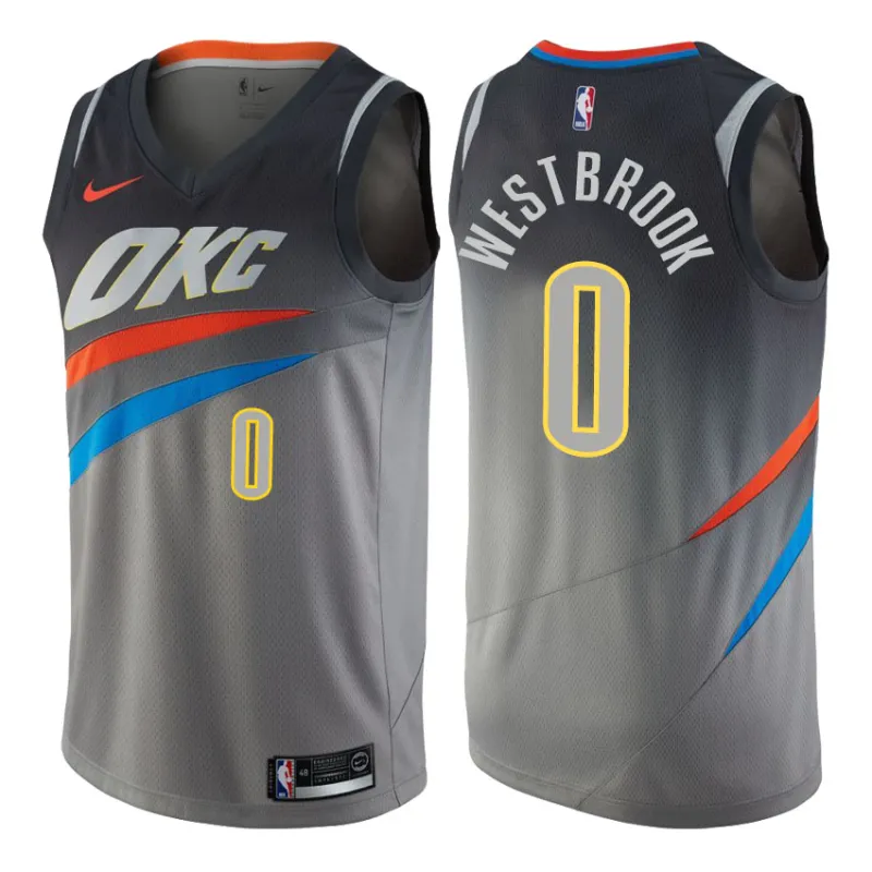 Russell Westbrook, Oklahoma City Thunder, Édition Ville, Gris
