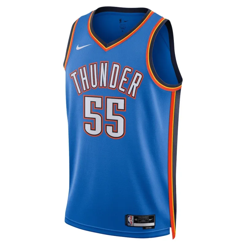 Maillot Swingman des Finales NBA 2025 d'Oklahoma City Thunder Isaiah Hartenstein - Version Icone - Bleu