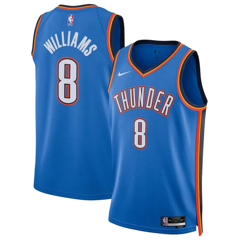 Maglia Swingman di Oklahoma City Thunder Jalen Williams - Edizione Icona - Blu
