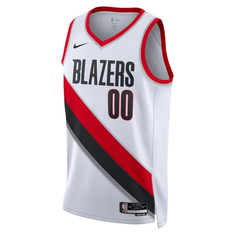 Portland Trail Blazers Maglia personalizzata, edizione associativa, Bianca