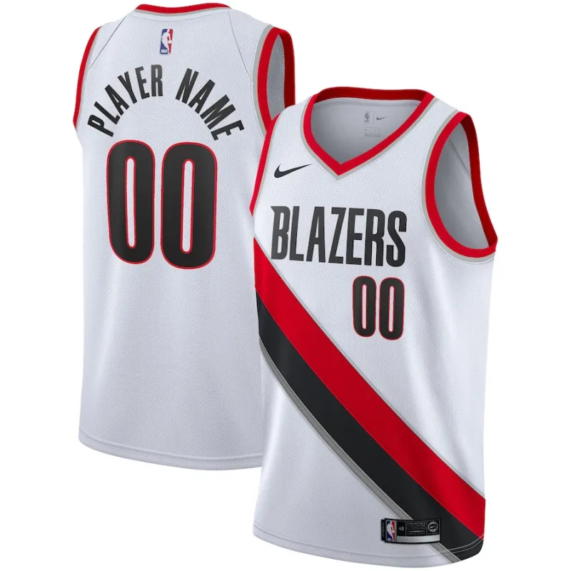 Portland Trail Blazers Angepasstes Jersey 2020/21, Association Edition, Weiß