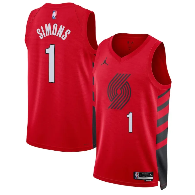 Anfernee Simons, Portland Trail Blazers, edición declaración, Rojo