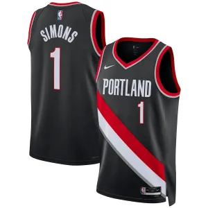 Anfernee Simons, Portland Trail Blazers, edizione icona, Nero