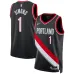 Anfernee Simons, Portland Trail Blazers, edizione icona, Nero