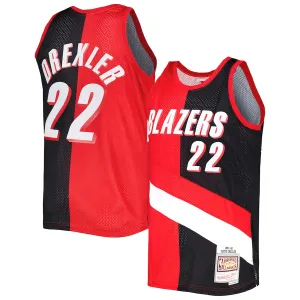Clyde Drexler, Portland Trail Blazers, 1991/92, Rosso/Nero