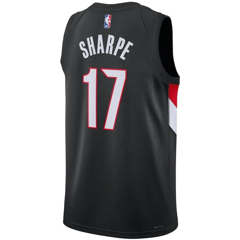 Portland Trail Blazers Shaedon Sharpe Swingman Jersey - Icon Edition - Black