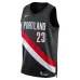 Portland Trail Blazers Donovan Clingan Swingman Trikot - Icon Edition - Schwarz