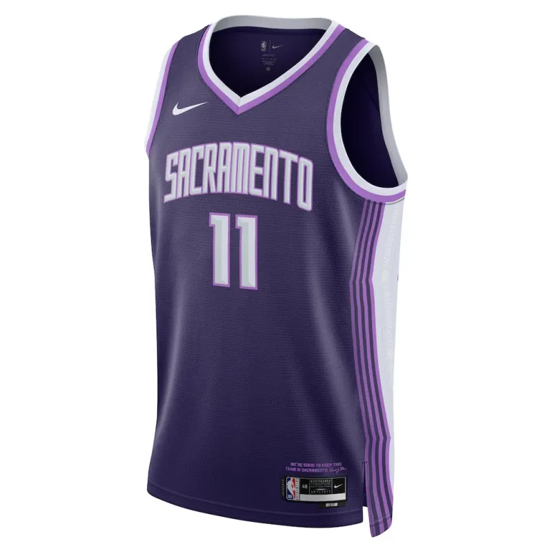 Sacramento Kings Domantas Sabonis 2025/26 Swingman Unisex Jersey - City Edition - Purple