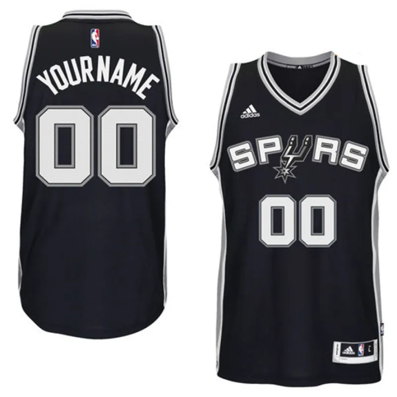 San Antonio Spurs. Edizione personalizzata. Nero