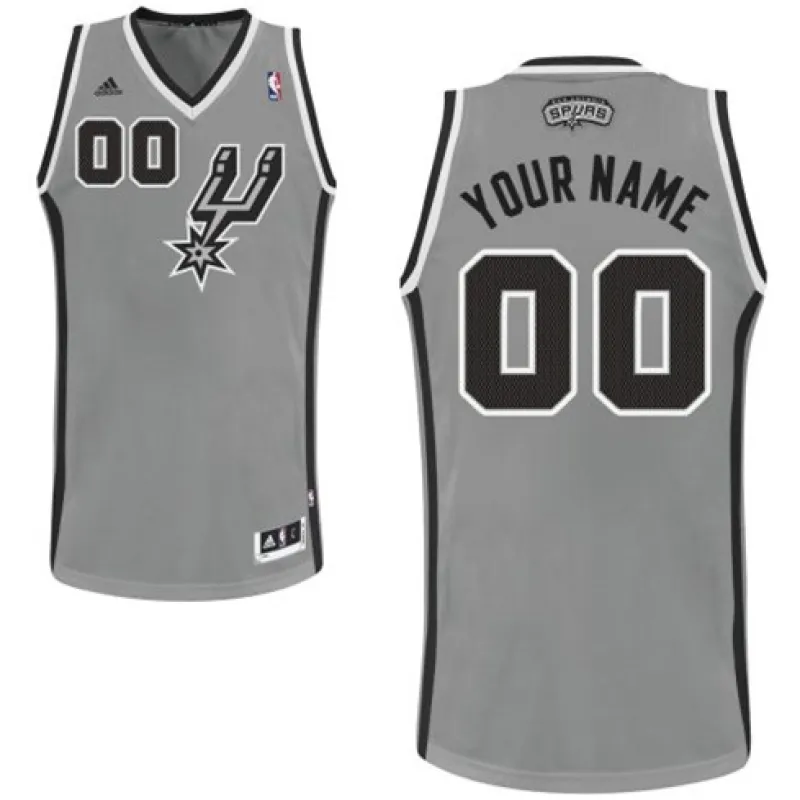 San Antonio Spurs. Edizione personalizzata. Grigio