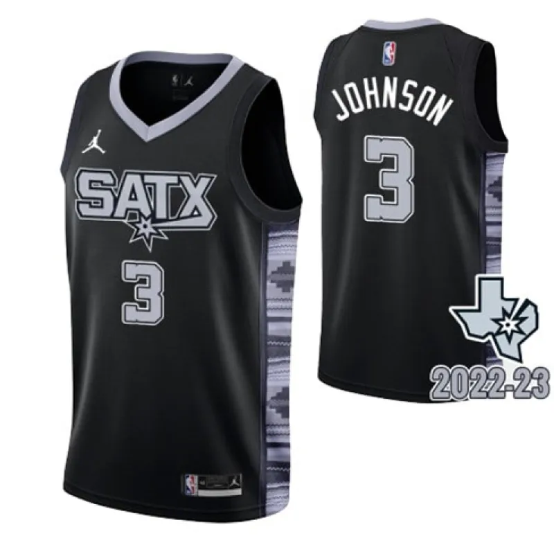 Maglia di Keldon. San Antonio Spurs. Edizione della città 2022/23. Verde