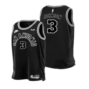 Keldon's jersey. San Antonio Spurs. 2022/23 Classic Edition. Black