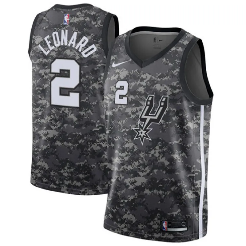 Kawhi Leonard. San Antonio Spurs. Edizione città. Grigio
