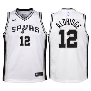LaMarcus Aldridge. San Antonio Spurs. Association Edition. White