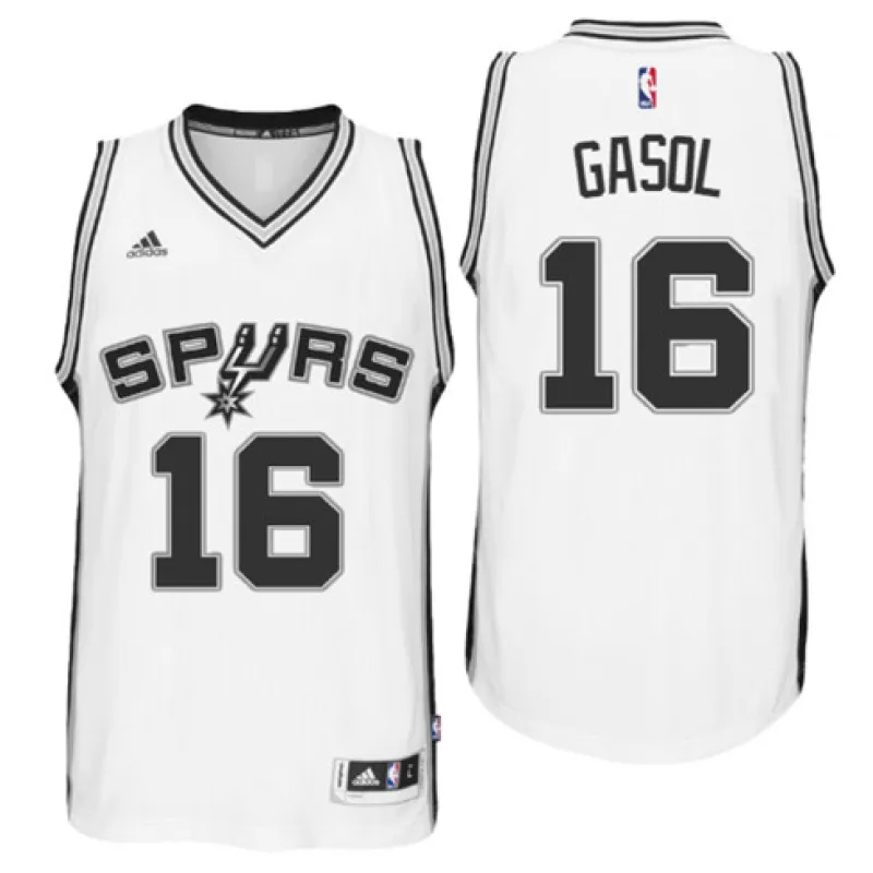 Pau Gasol. San Antonio Spurs. Blanco