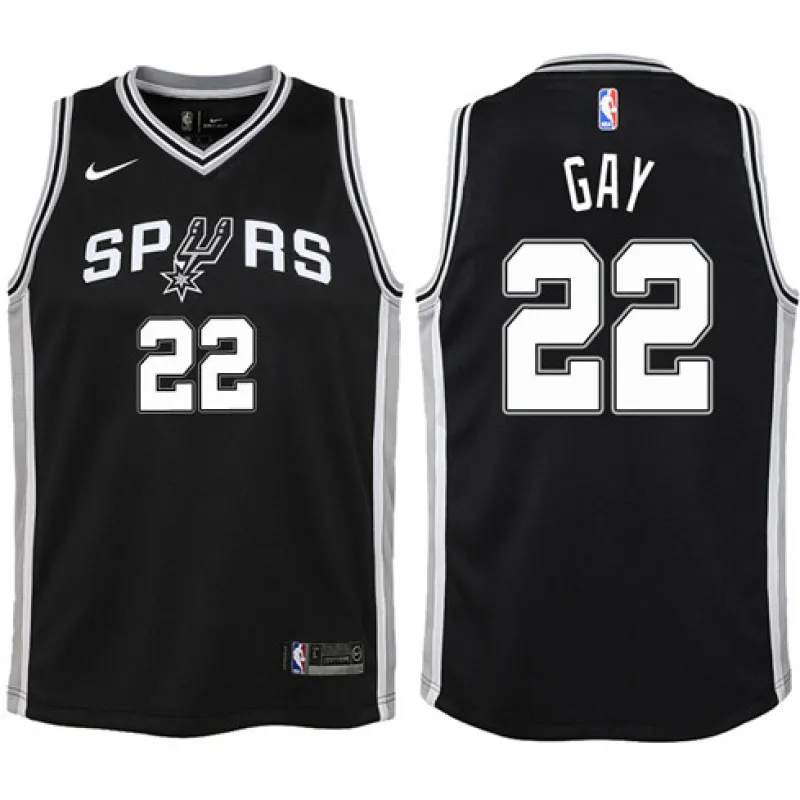 Rudy Gay. San Antonio Spurs. Icon. Black