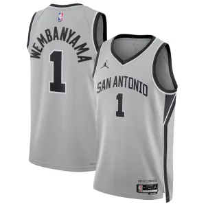 San Antonio Spurs Victor Wembanyama Swingman Jersey - Statement Edition - Gray