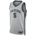 Camiseta Swingman de San Antonio Spurs Stephen Castle - Edición Statement - Gris