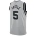 Camiseta Swingman de San Antonio Spurs Stephen Castle - Edición Statement - Gris
