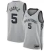 Camiseta Swingman de San Antonio Spurs Stephen Castle - Edición Statement - Gris