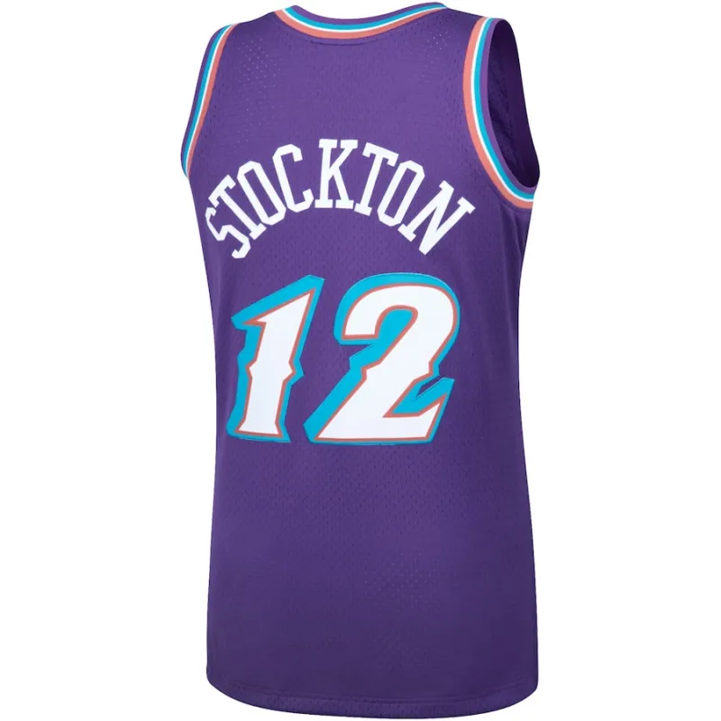 John Stockton Utah Jazz Fan-Jersey, Lila