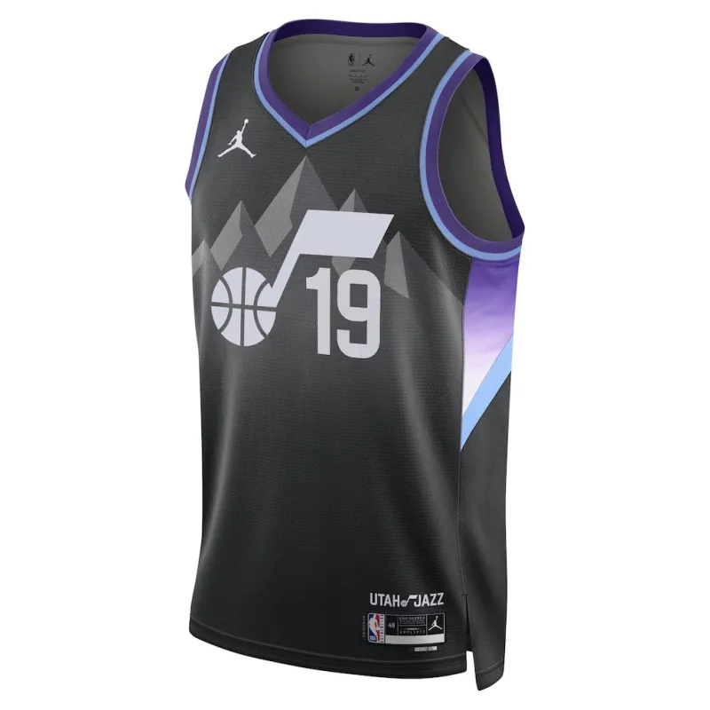 Utah Jazz Ace Bailey Swingman Jersey - Statement Edition - Black
