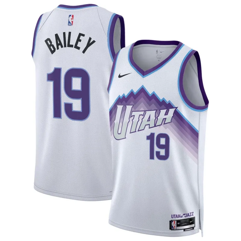 Utah Jazz Ace Bailey Swingman Trikot - Association Edition - Weiß