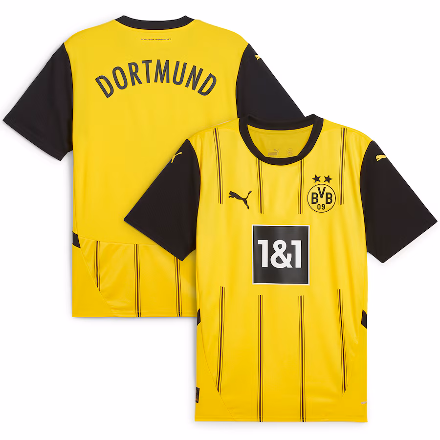 Borussia Dortmund 2024/25 maillot domicile, jaune