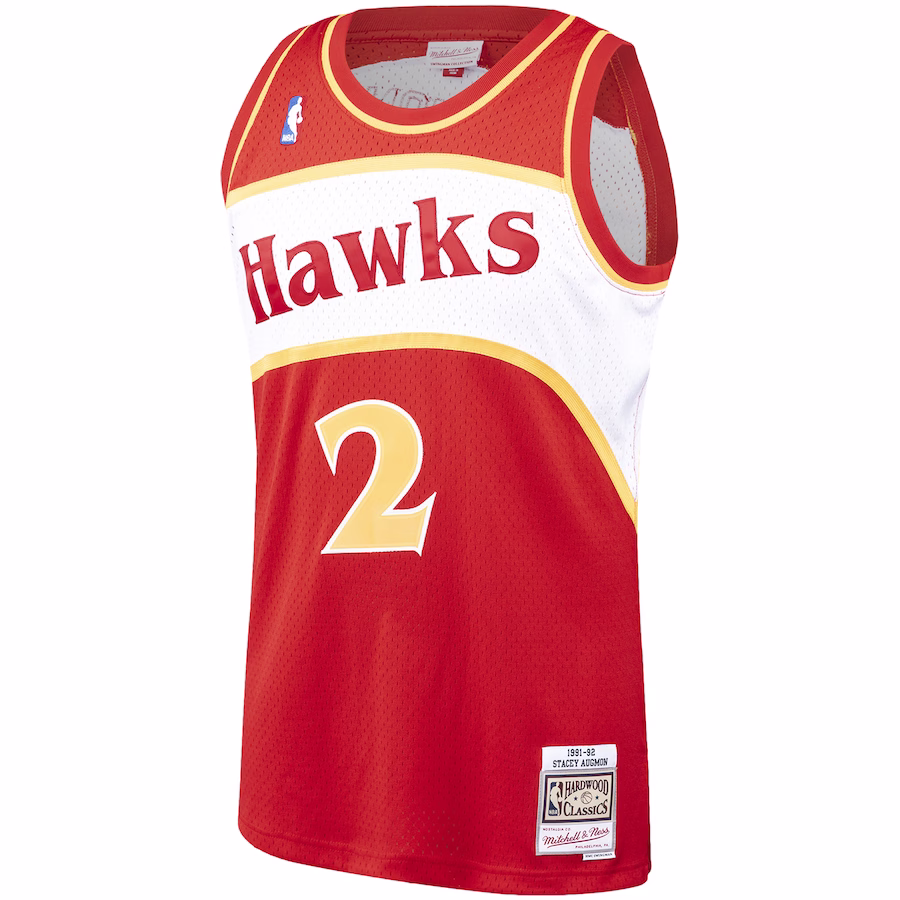 Maillot Stacey Augmon Atlanta Hawks Mitchell & Ness 1991/92 Vintage