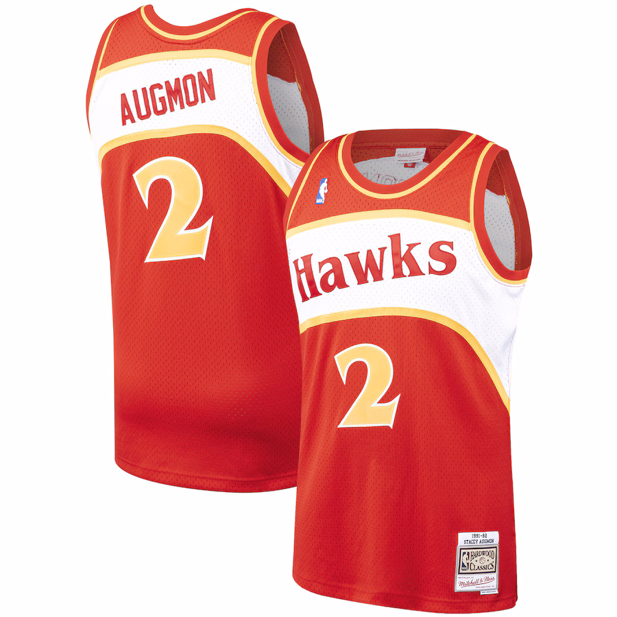 Stacey Augmon Atlanta Hawks Mitchell & Ness 1991/92 Hardwood Classics Jersey