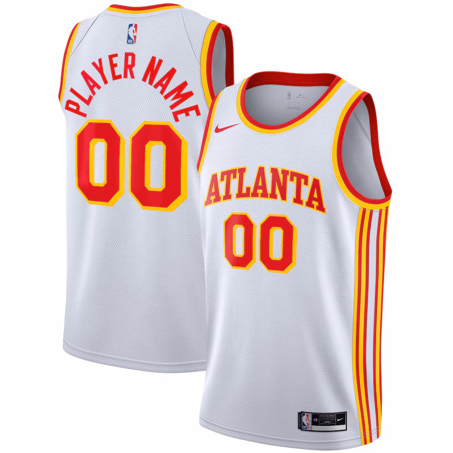 Custom Atlanta Hawks 2020/21 Association Edition Swingman Jersey