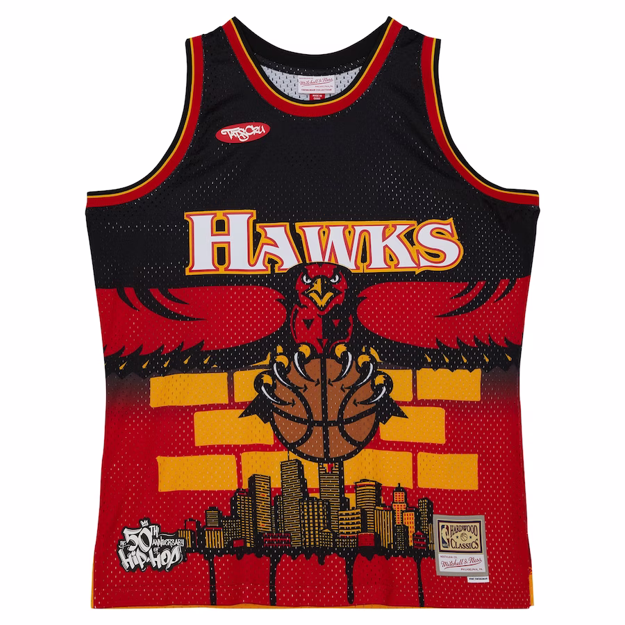 Atlanta Hawks Mitchell & Ness x Tats Cru HWC Fashion Trikot