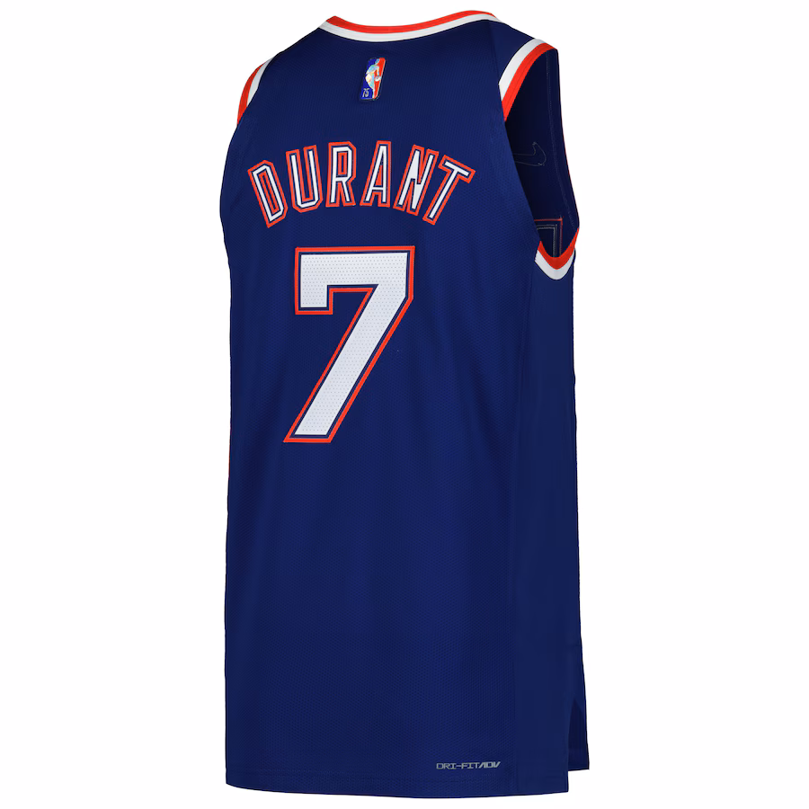 Kevin Durant's Brooklyn Nets Player Jersey - City Edition - Blue
