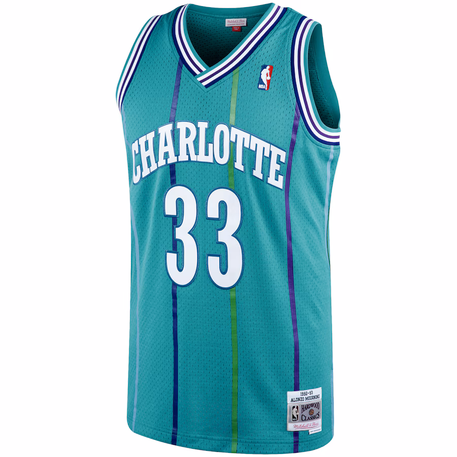 Canotta Basket Alonzo Mourning Charlotte Hornets 1992/93 Mitchell & Ness Retro