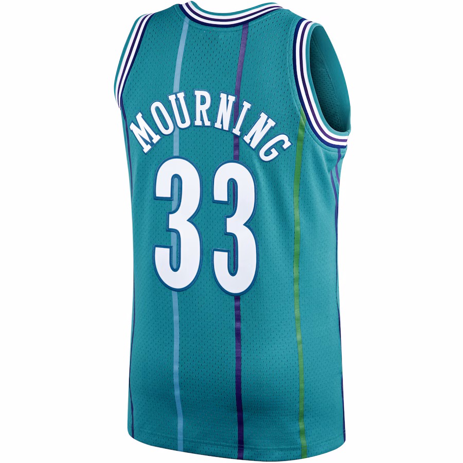 Canotta Basket Alonzo Mourning Charlotte Hornets 1992/93 Mitchell & Ness Retro
