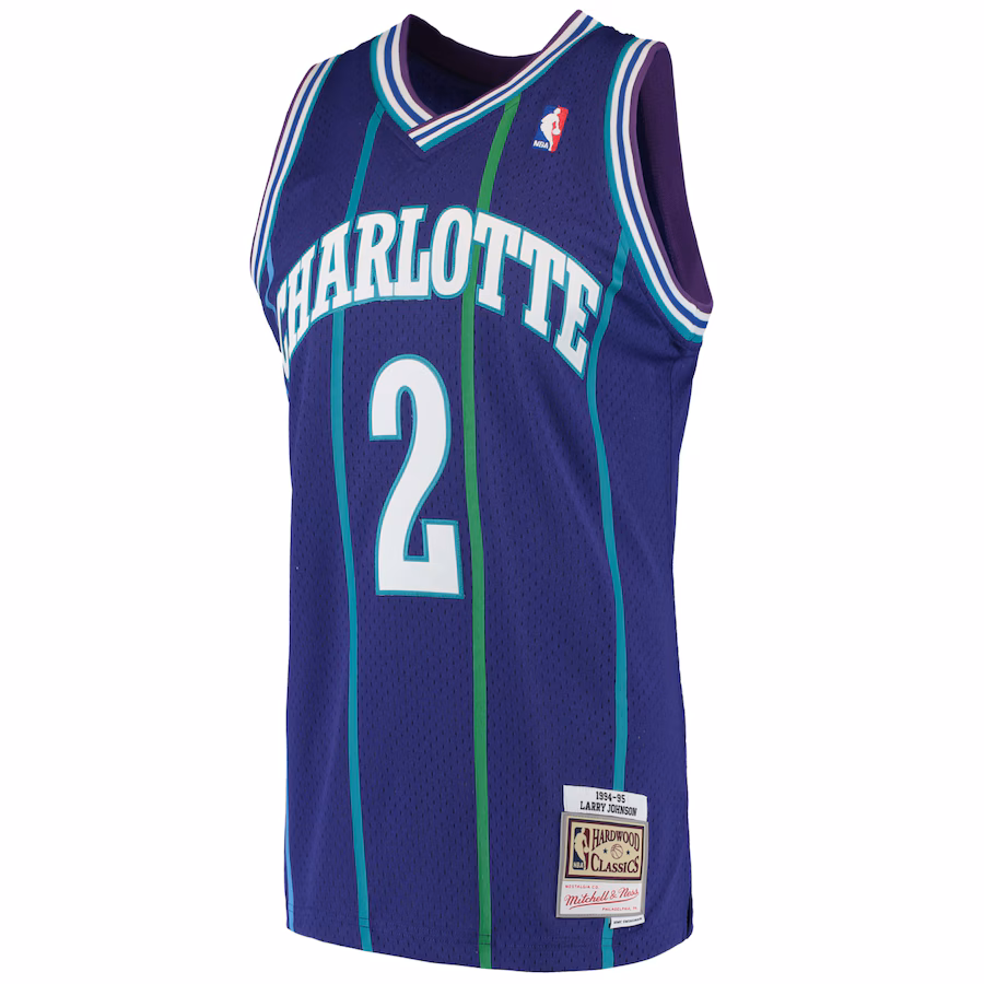 Canotta Basket Larry Johnson Charlotte Hornets 1994/95 Mitchell & Ness Retro