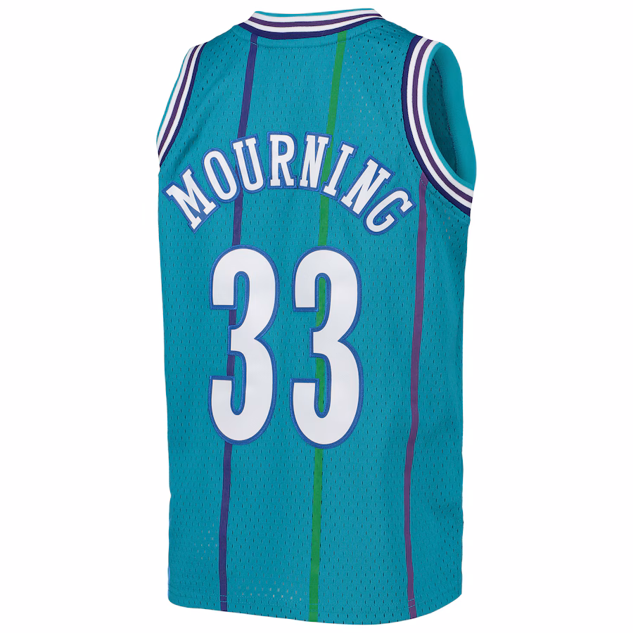 Alonzo Mourning Charlotte Hornets Mitchell & Ness 1992/93 Hardwood Classics Jersey