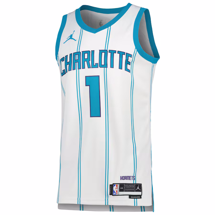 Camiseta LaMelo Ball Charlotte Hornets Association Edition Jordan Brand - Unisex