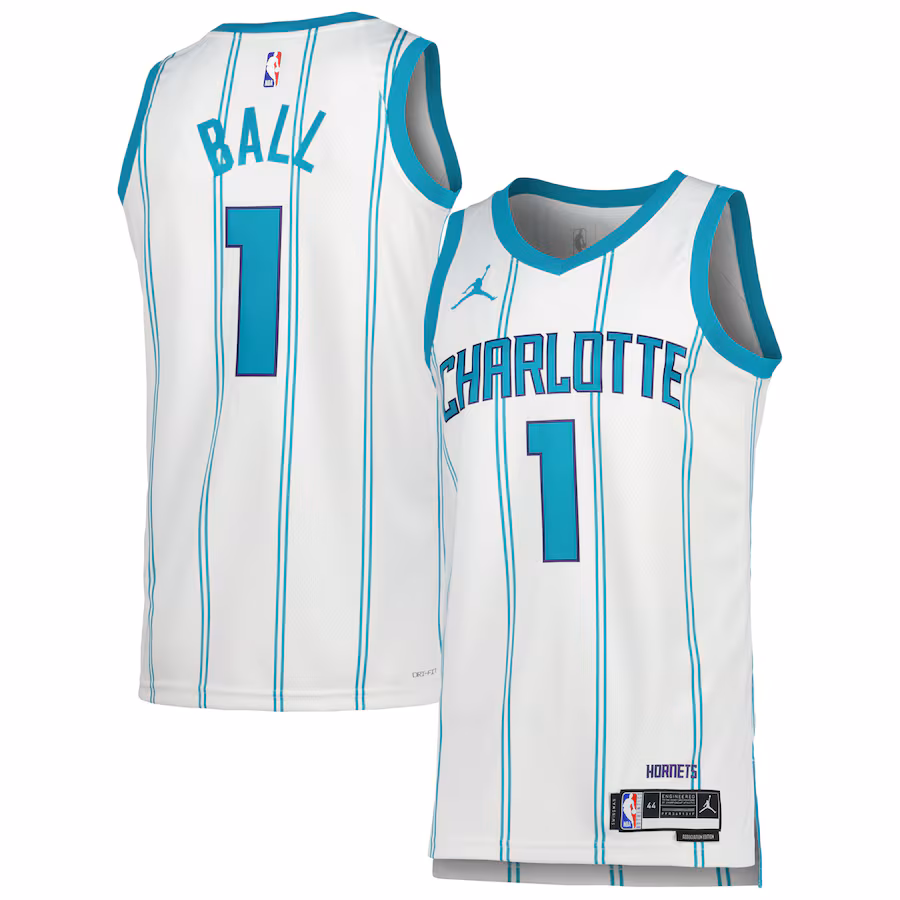 LaMelo Ball Charlotte Hornets Jordan Brand Association Edition Swingman Jersey (Unisex)