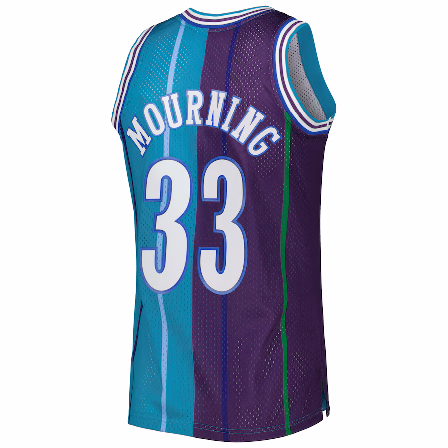 Maillot Alonzo Mourning Charlotte Hornets 1992/93 Mitchell & Ness Hardwood Classics