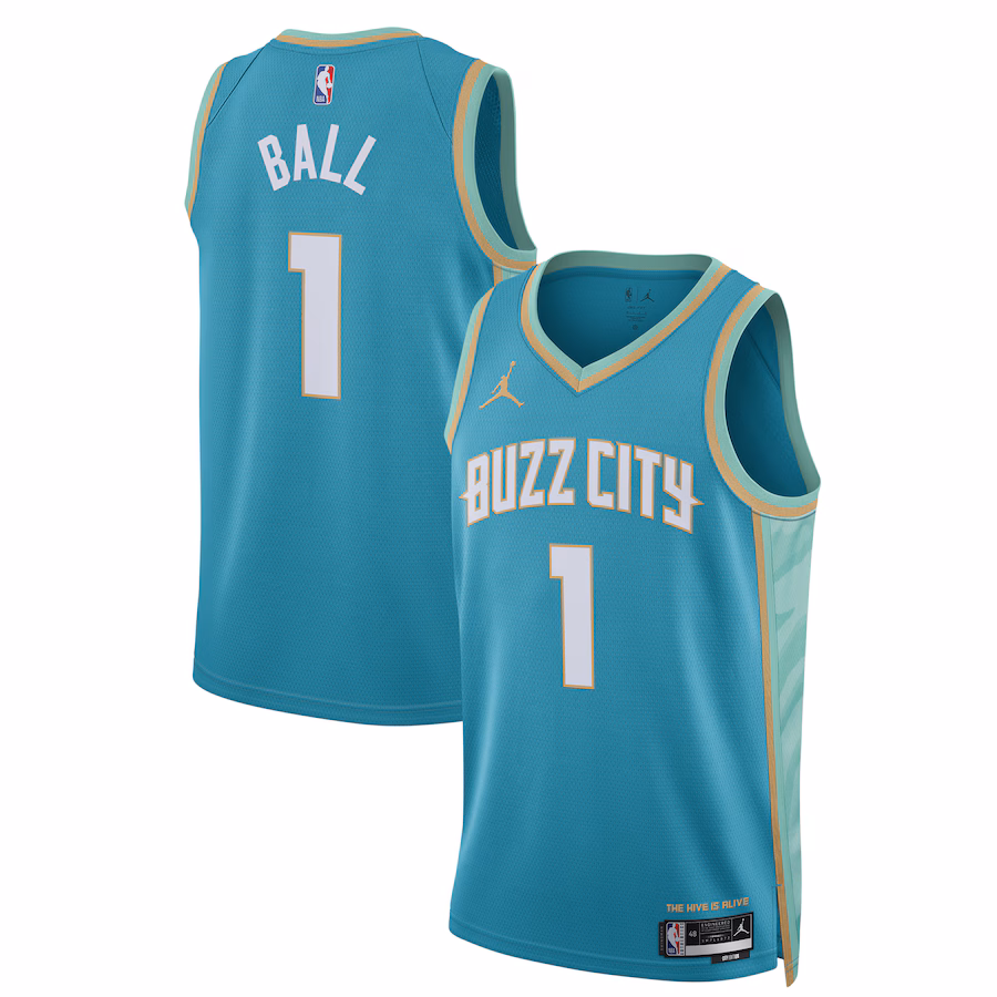 LaMelo Ball Charlotte Hornets Jordan Brand 2023/24 City Edition Jersey
