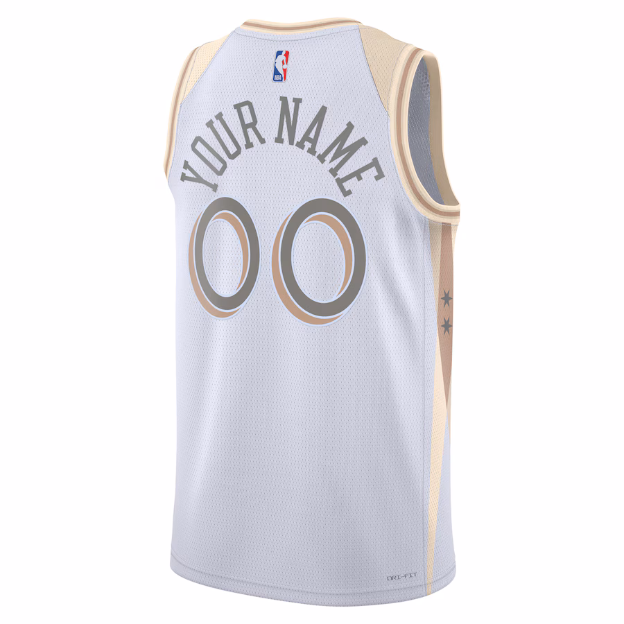 Chicago Bulls Unisex 2024/25 Custom Swingman Jersey - City Edition - White