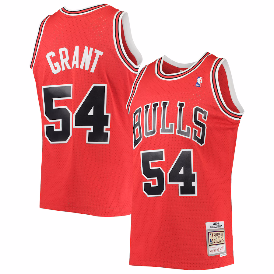 Horace Grant Chicago Bulls Mitchell & Ness 1990/91 Vintage Dark Swingman Jersey - Red