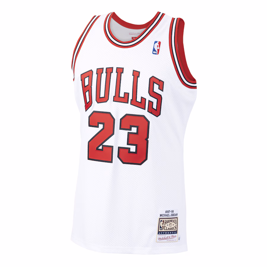 Michael Jordan Chicago Bulls Mitchell & Ness 1997/98 Hardwood Classics Jersey - Weiß