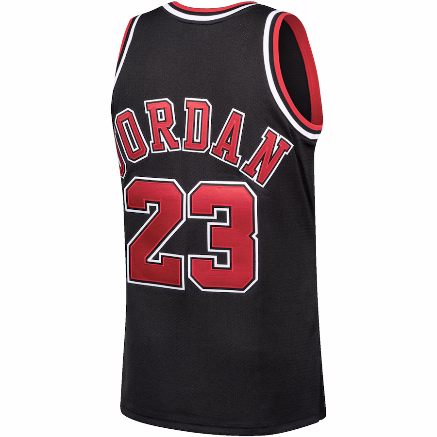 Michael Jordan Camiseta de los Hardwood Classics 1997/98 de los Chicago Bulls Mitchell & Ness - Negro