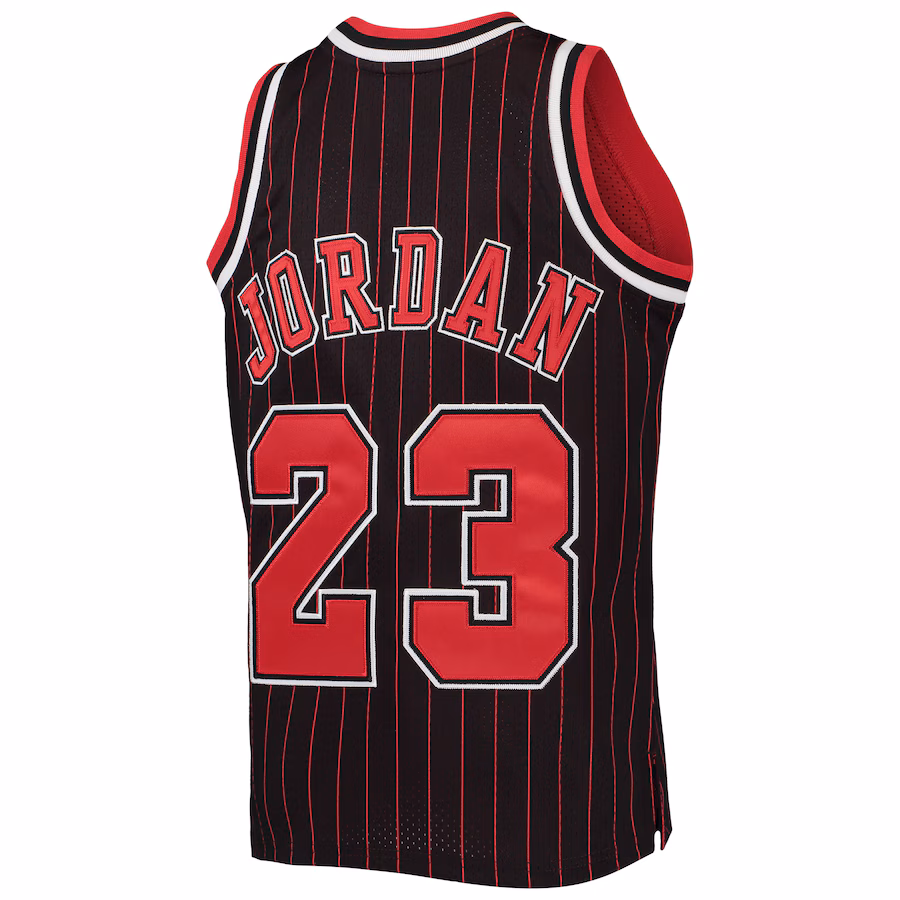 Michael Jordan Chicago Bulls Mitchell & Ness Youth 1996-97 Hardwood Classics Jersey - Black/Red