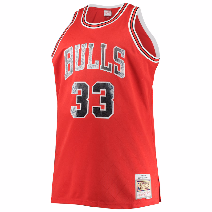 Maglia Scottie Pippen Chicago Bulls Mitchell & Ness Big & Tall NBA 75° Anniversario Diamond Edition 1997/98