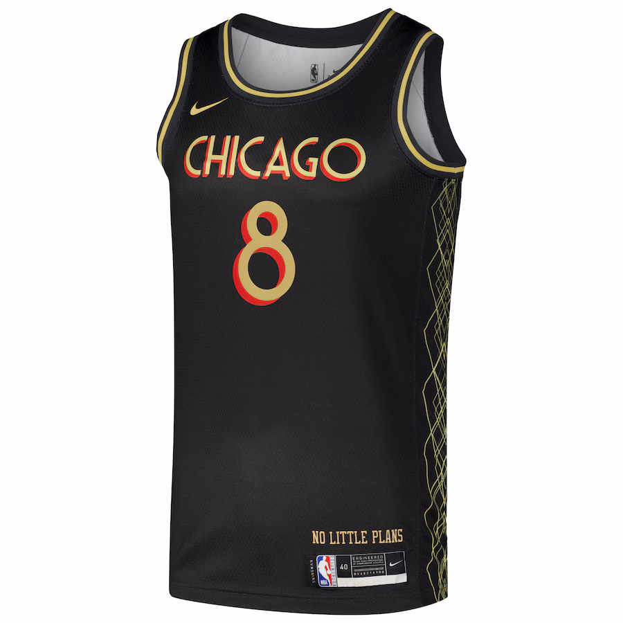 Zach LaVine Chicago Bulls Nike Swingman-Spieler-Jersey - City Edition - Schwarz
