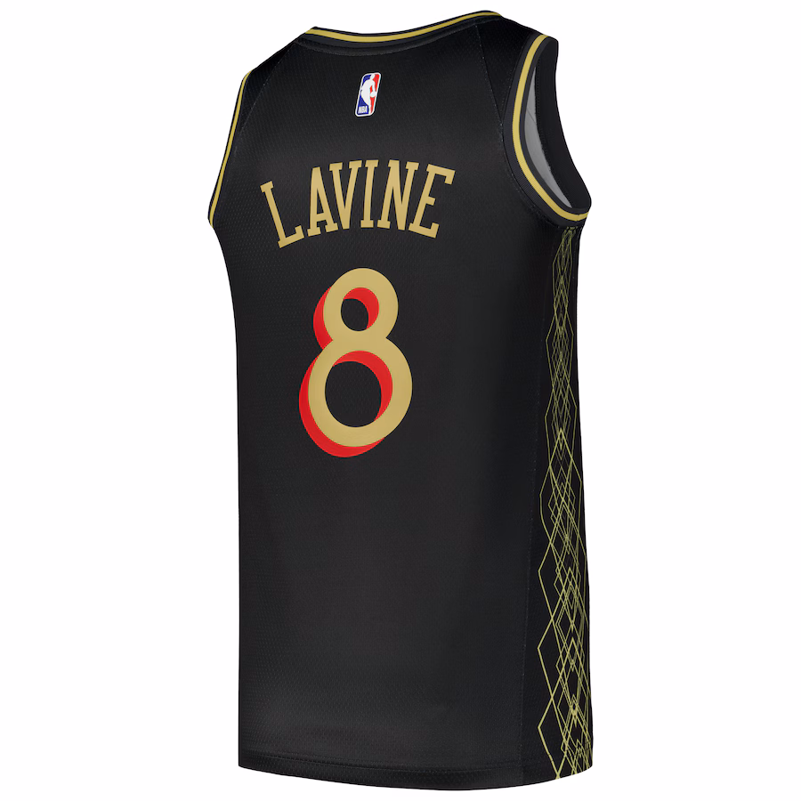 Zach LaVine Chicago Bulls Nike Swingman-Spieler-Jersey - City Edition - Schwarz