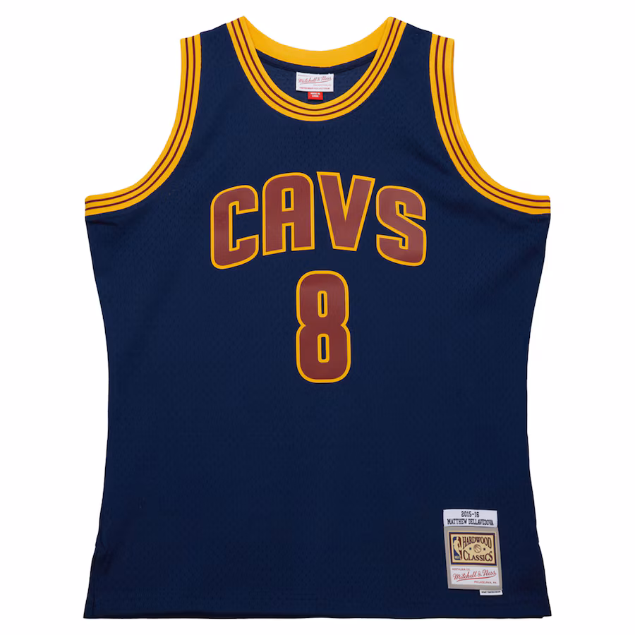 LeBron James Maglia Swingman Hardwood Classics 2015/16 per i giovani dei Cleveland Cavaliers Mitchell & Ness - Blu marinaio
